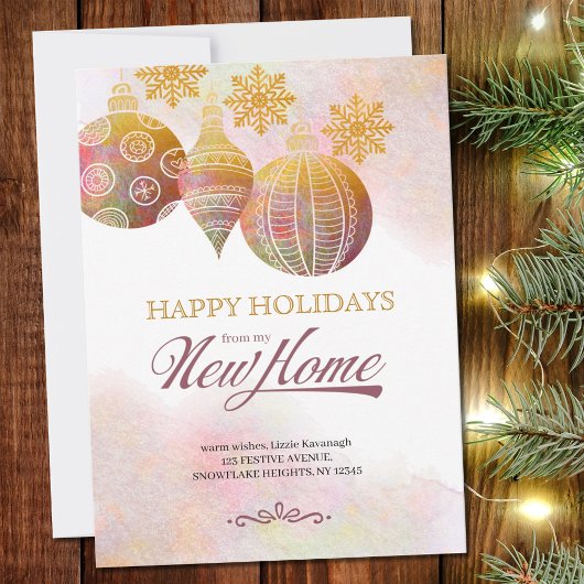 Kerstversieringen Mijn nieuwe thuisfeestdag Aankondiging