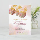 Kerstversieringen Mijn nieuwe thuisfeestdag Aankondiging (Staand voorkant)