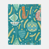 kerstversieringen naadloos. Bright Fleece Deken (Voorkant)