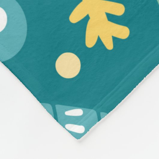 kerstversieringen naadloos. Bright Fleece Deken (Hoek)