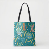 kerstversieringen naadloos. Bright Tote Bag (Voorkant)