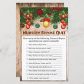 kerstversieringen Nursery Rhyme Quiz game (Voorkant / Achterkant)