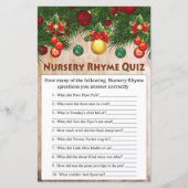 kerstversieringen Nursery Rhyme Quiz game (Voorkant)