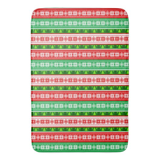 KERSTVERSIERINGEN ONTWERP ROOD WIT GROEN BADMAT (Voorkant Verticaal)