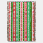 KERSTVERSIERINGEN ONTWERP ROOD WIT GROEN DEKEN (Voorkant Verticaal)