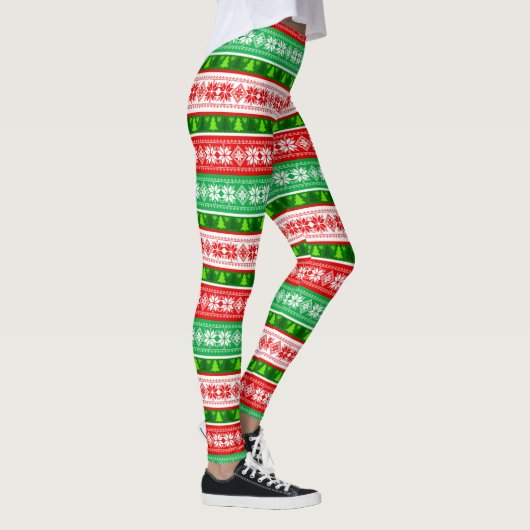 KERSTVERSIERINGEN ONTWERP ROOD WIT GROEN LEGGINGS (Rechts)