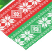 KERSTVERSIERINGEN ONTWERP ROOD WIT GROEN TAFELKLEED (Gekanteld)