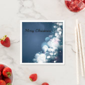 kerstversieringen op een blauwe achtergrond servet (Insitu)