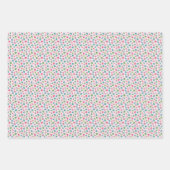 Kerstversieringen op roze Retro geïnspireerd Inpakpapier Vel (Voorkant 2)