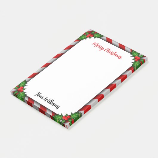 kerstversieringen post-it® notes (Schuin)