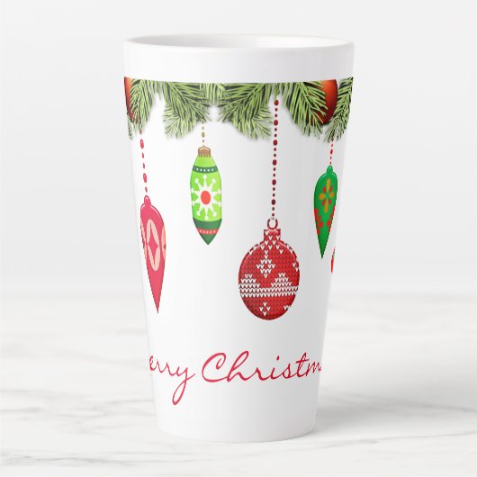  kerstversieringen/Retro Latte Mok (Voorkant)