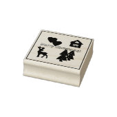 kerstversieringen rubberstempel (Stempel)