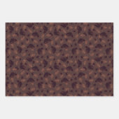 kerstversieringen, sterren, kegels, vogels op inpakpapier vel (Voorkant 2)