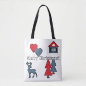kerstversieringen tote bag (Voorkant)