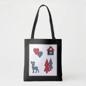 kerstversieringen tote bag (Voorkant)