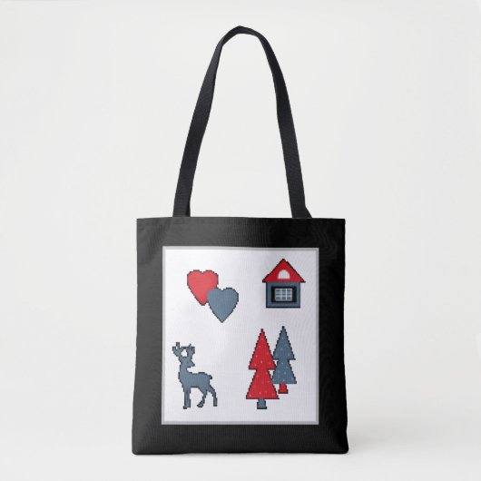 kerstversieringen tote bag (Voorkant)