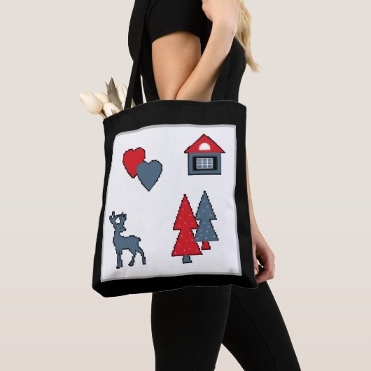kerstversieringen tote bag (Dichtbij)