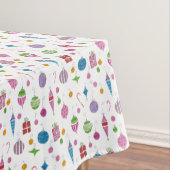 Kerstversieringen uit de middeleeuwse Retro met de Tafelkleed (Voorbeeld)