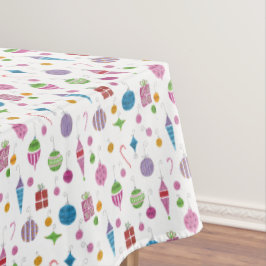 Kerstversieringen uit de middeleeuwse Retro met de Tafelkleed