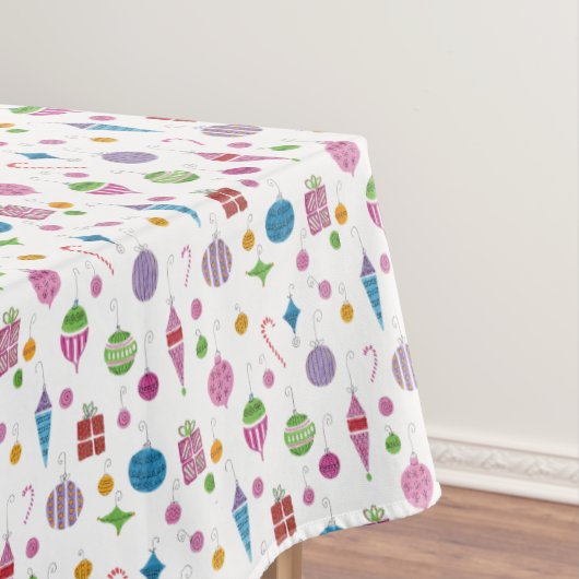 Kerstversieringen uit de middeleeuwse Retro met de Tafelkleed (Voorbeeld)