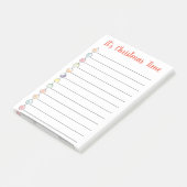 kerstversieringen van de waterverf om lijst te doe post-it® notes (Schuin)