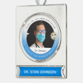 kerstversieringen voor gepersonaliseerde dokter verzilverd banner ornament (Links)