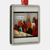 kerstversieringen voor het netwerk van beaver metalen ornament (Rechts)