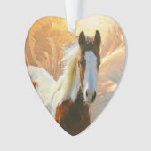 kerstversieringen voor het schilderpaard ornament (voorkant)