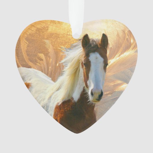 kerstversieringen voor het schilderpaard ornament (voorkant)