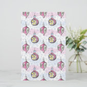 kerstversieringen voor waterverf briefpapier (Staand voorkant)