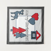 kerstversieringen wandkleed (Voorkant (horizontaal))