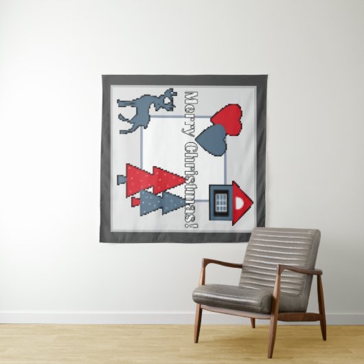 kerstversieringen wandkleed (In Situ (horizontaal))