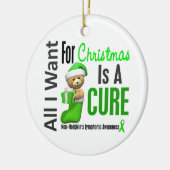 Kerstversieringen zonder hodgkin-lymfoom keramisch ornament (Links)