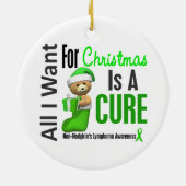 Kerstversieringen zonder hodgkin-lymfoom keramisch ornament (Achterkant)