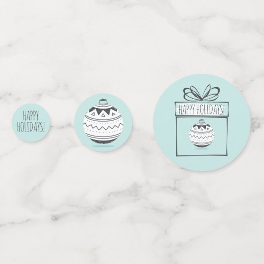 Kerstversieringsfeestdagen Confetti (Voorkanten)