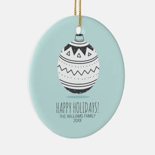 Kerstversieringskeramisch Ornament (Rechts)