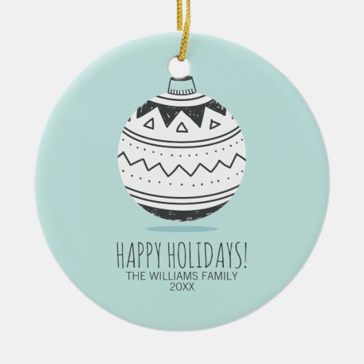 Kerstversieringskeramisch Ornament (Voorkant)