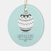 Kerstversieringskeramisch Ornament (Links)