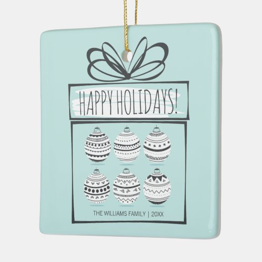 Kerstversieringskeramisch Ornament (Links)