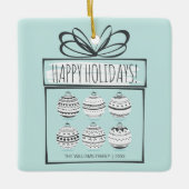 Kerstversieringskeramisch Ornament (Voorkant)