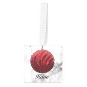 Kerstversieringskubus Kubus Ornament (Voorkant)