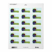 kerstversieringslabel Vrolijk kerstfeest Etiket (Full Sheet)