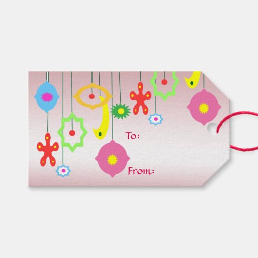 kerstversieringspakket met cadeautjes Labels Cadeaulabel (Voorkant (Horizontaal))