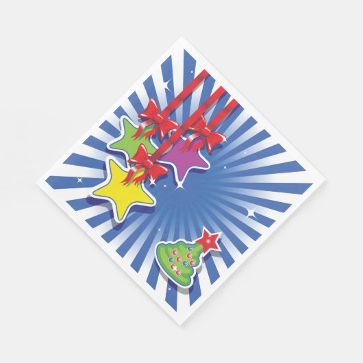 Kerstversieringspapier Napkins Servet (Hoek)