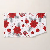 kerstversieringspatroon bad handdoek (Handdoek)