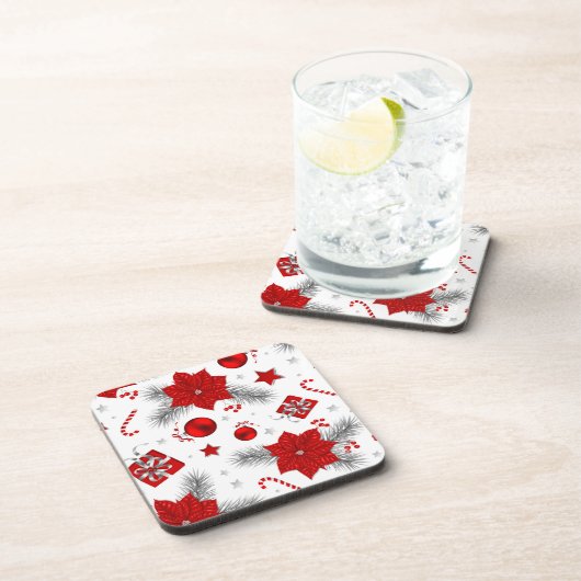 kerstversieringspatroon bier onderzetter (Rechterzijde)