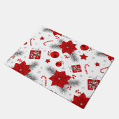 kerstversieringspatroon deurmat (Schuin)