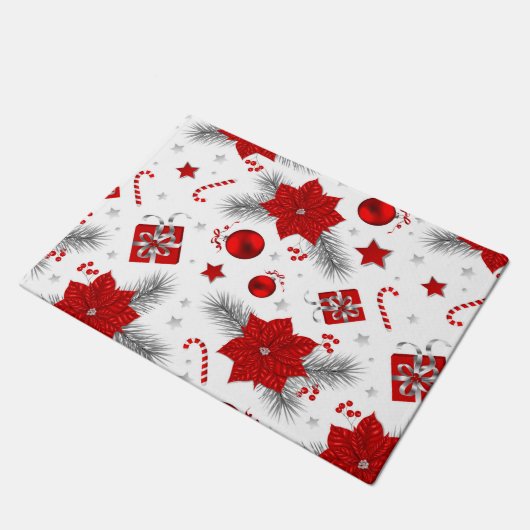 kerstversieringspatroon deurmat (Schuin)