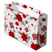 kerstversieringspatroon groot cadeauzakje (Voorkant Gekanteld)