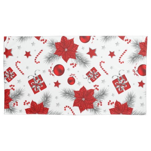 kerstversieringspatroon kussensloop (Voorkant-Links)